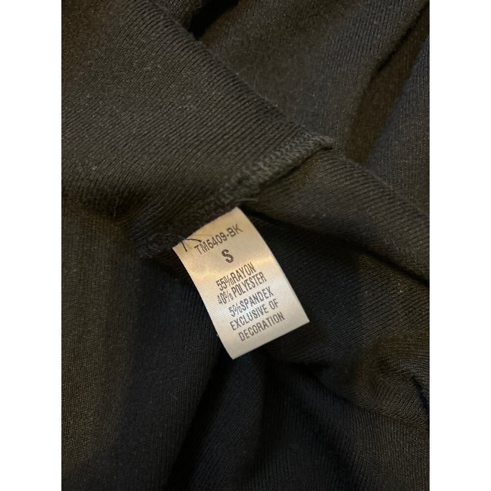 THML | Black Faux Leather Puff Sleeve Shirt Dress | Small - Picture 10 of 10